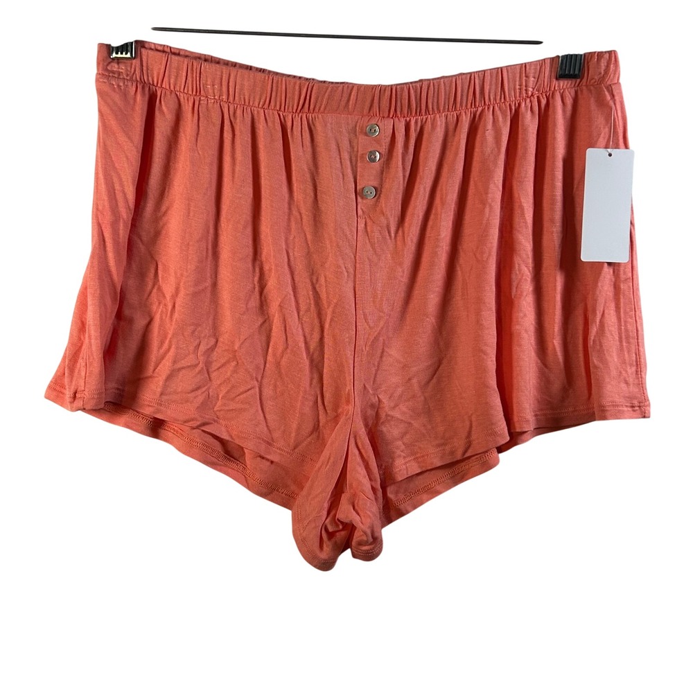 Honeydew Intimates Coral‎ Button Fly Pajama Sleep Shorts Women's Size L